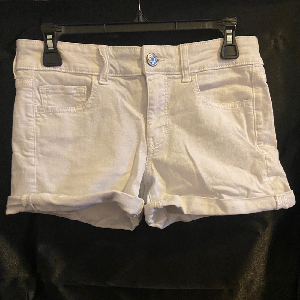 American Eagle Outfitters Super Stretch White Jean Shorts